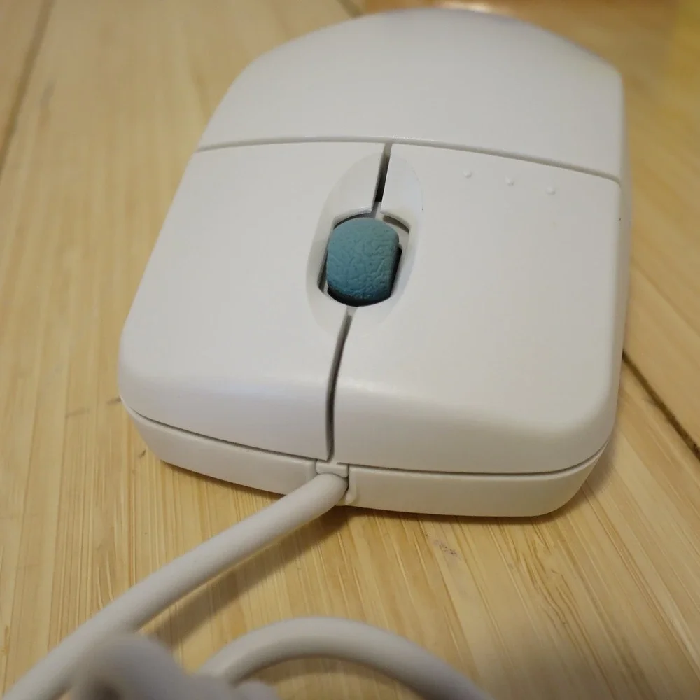 NOS‎ Vintage Mitsumi PS2 Ball Mouse EW4ECM-S3101 2 Button with Scroll Wheel